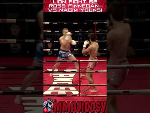 Knockdowns Lion Fight 62 - Ross Finnegan vs Nacim Younsi #shorts #lionfight #muaythai