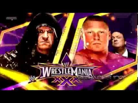 WWE Wrestlemania 30 Match Card - Undertaker vs  Brock Lesnar [HD]