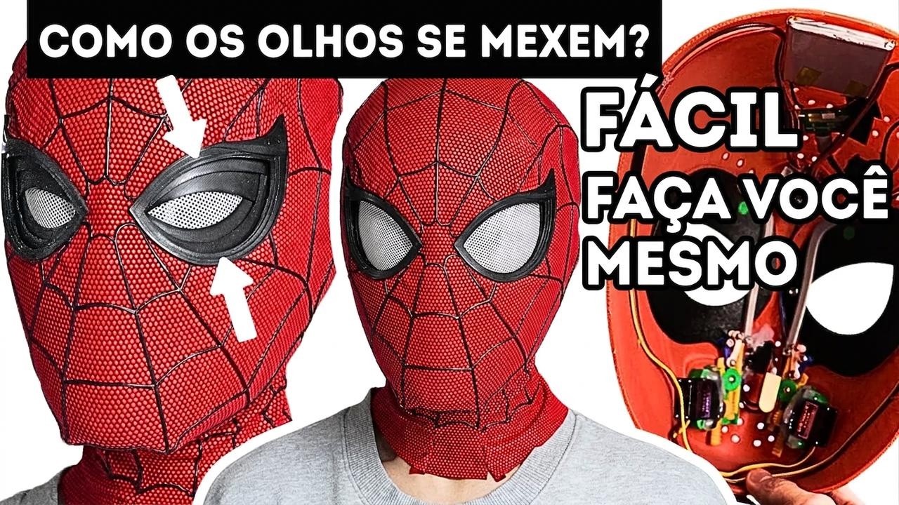 Miniatura da avaliação em vídeo de Máscara Homem-Aranha com Olhos Móveis e Função Especial