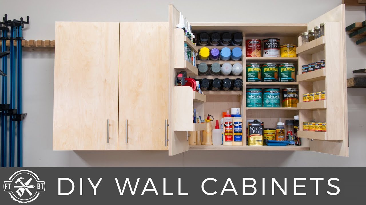 Watch video DIY Wall Cabinets with 5 Storage Options | Shop Organization Now DIY Wall Cabinets with 5 Storage Options | Shop Organization