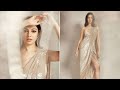 Gorgeous Hot Divya Khosla Kumar Looks Soo Beautiful In Golden Blouse