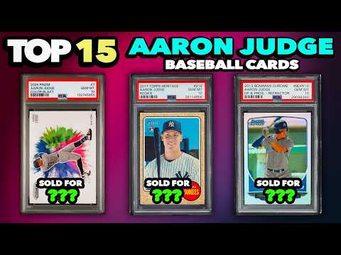 ¿Las tarjetas de béisbol PANINI de Aaron Judge están en alza? Análisis de ventas de Downtown & Co...
