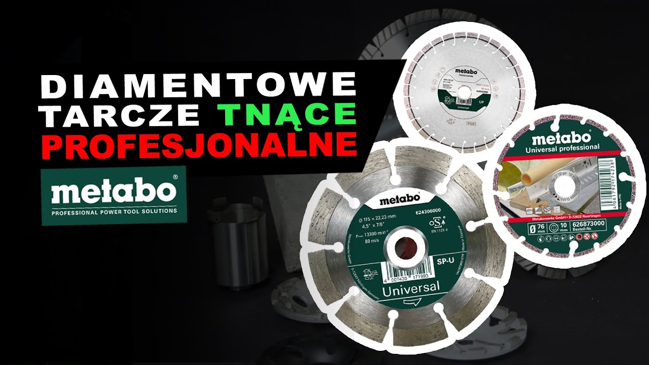 PROFESJONALNE! Diamentowe Tarcze Tnące Metabo