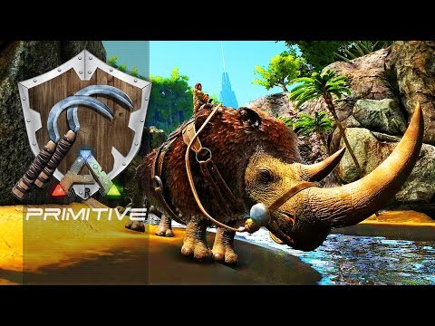 ARK PRIMITIVE T2 EP33 - Wooly Rhino O Rinoceronte Do ARK!
