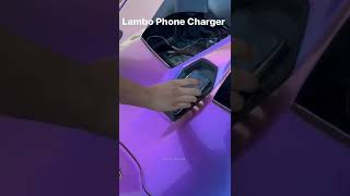 Lamborghini Huracan modified iPhone charger in fro