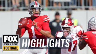 Justin Fields' 6 touchdowns lead Ohio State to 76-5 win over Miami | FOX COLLEGE FOOTBALL HIGHLIGHTS