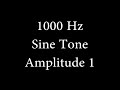 1000 Hz Sine Tone Amplitude 1