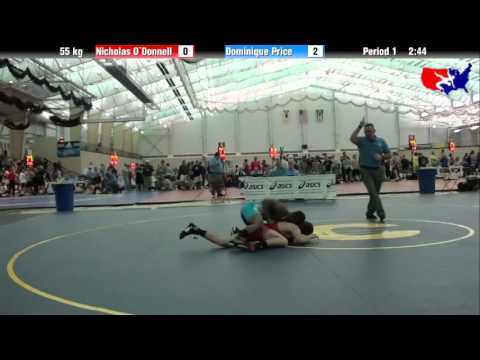 Nicholas O`Donnell vs. Dominique Price at 2013 ASICS University Nationals - FS