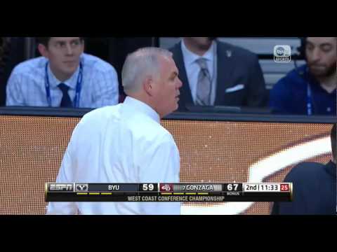 BYU coach Dave Rose gets angry
