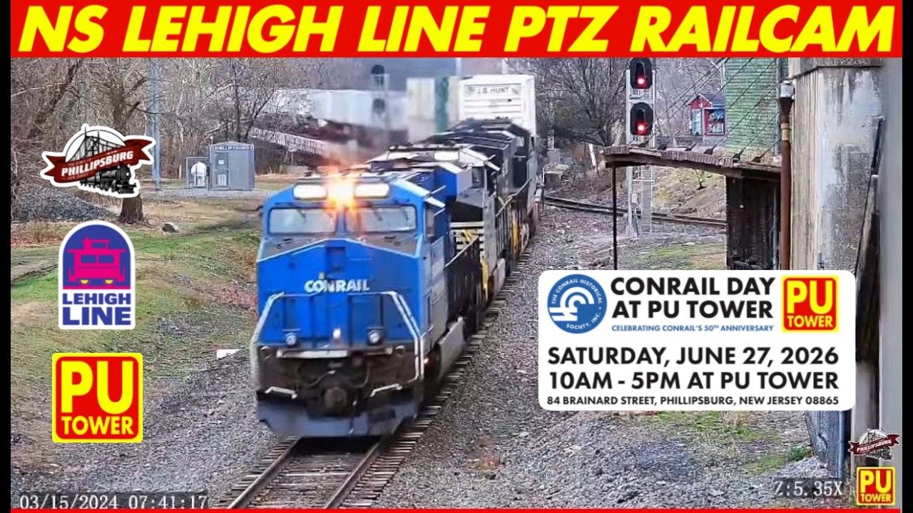Live webcam view of NS Lehigh Line Railcam, Phillipsburg