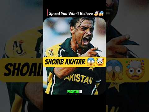When Shoaib Akhtar shocked the world with pure speed 🤯😱 #cricket #shorts