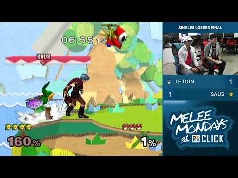 Le Don vs SAUS — Singles Losers Final — Melee Mondays at Click #70