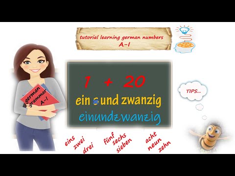 learn numbers, die Zahlen tutorial  (20-1000) - easy tips