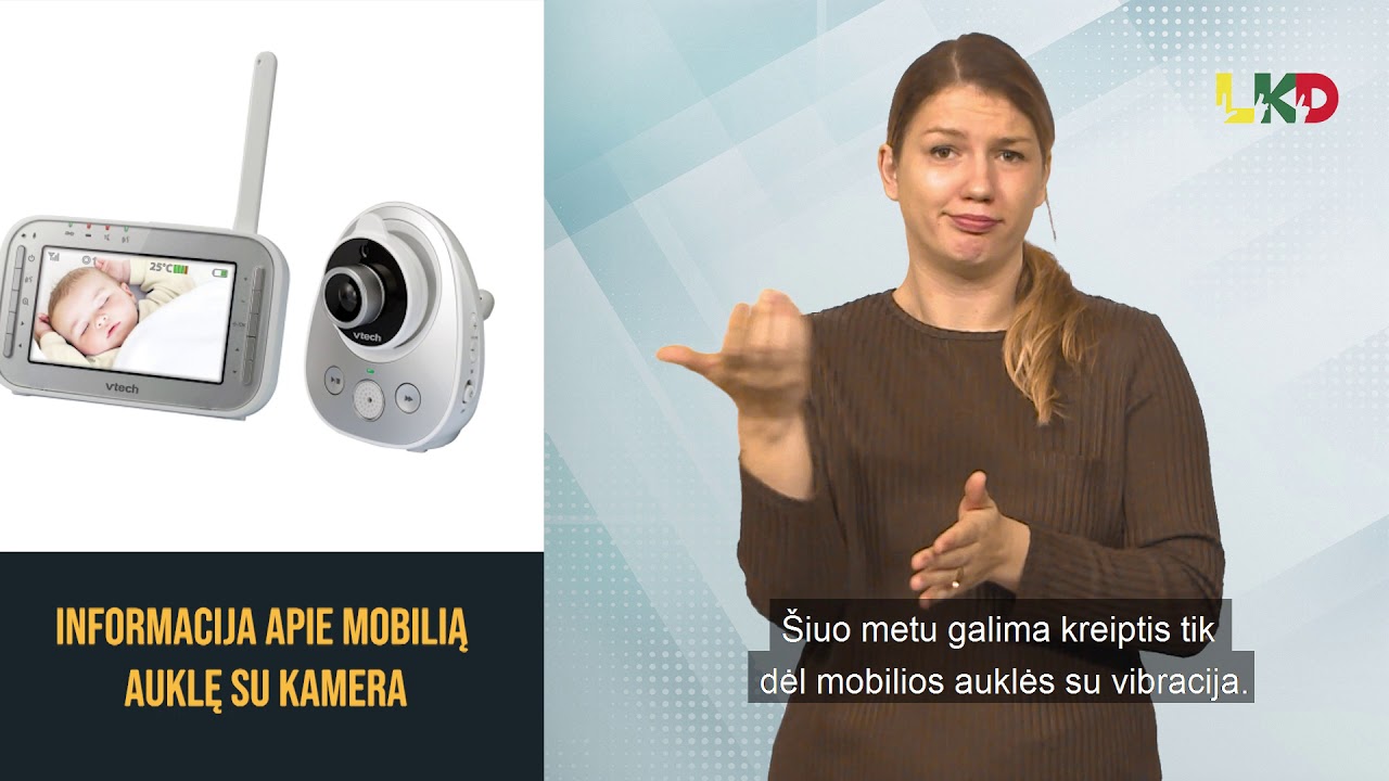 Informacija del mobilios auklės su kamera