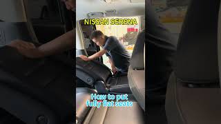 Nissan SERENA how to put fully flat seats