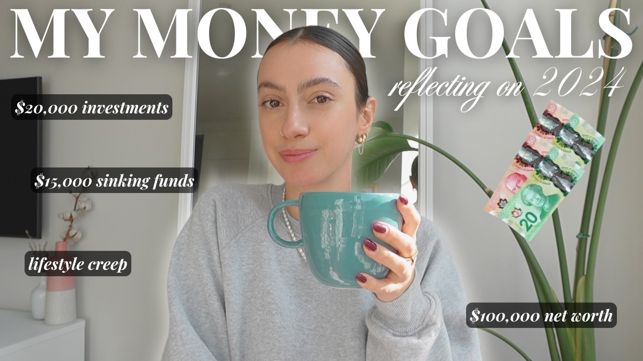 my money & personal finance goals 💸✅ saving, investing + building wealth {2024 reflections}