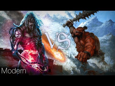 MtG Modern Gameplay - Skrediculous VS Tezzerator