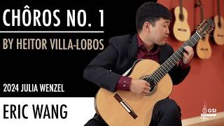 Heitor Villa-Lobos's "Choros No. 1" performed by Eric Wang on a 2024 Julia Wenzel classical guitar