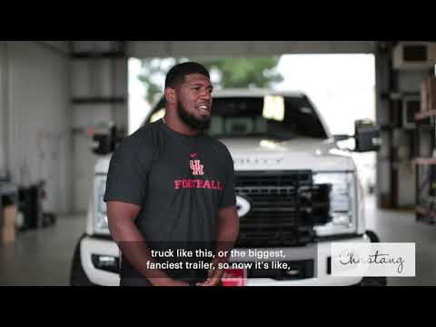 Pro Defensive Tackle Ed Oliver Tricks his Truck at Chastang Ford