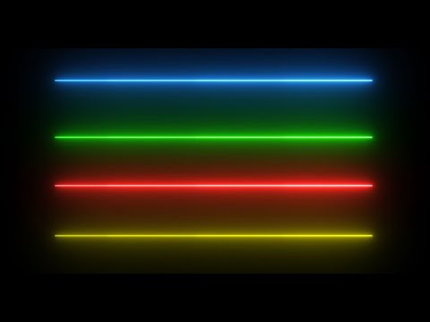 Neon Glow Effect | Light Lines | Glow Straight Line | Animated Line | Animation Footage