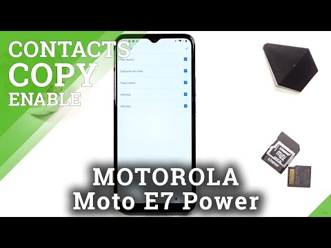 Motorola Moto E7 Power Copy Contacts from SIM Card to Phone Storage