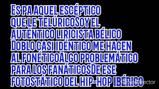 Mariconatico cartel de santa (letra)