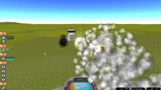 Bombing the Kerbal Space Center