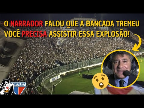 😱 SÃO JANUARIO VIROU UM INFERNO! NARRADOR ELOGIOU A TORCIDA DO VASCO (Vasco 3x3 Fortaleza)