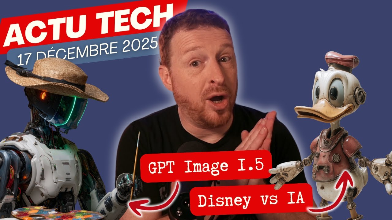 Miniature vidéo YouTube - Revue d'actualité IA