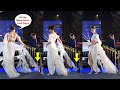 Pooja Hegde Dress Get Stucked In Stairs At Gaurav Gupta Store Launch