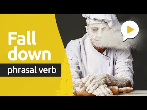 MINI-AULA DE INGLÊS | PHRASAL VERBS #001 | FALL DOWN
