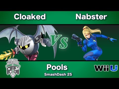 SmashDash 25 - Cloaked (Meta Knight) Vs. Nabster (Zero Suit Samus) - Pools