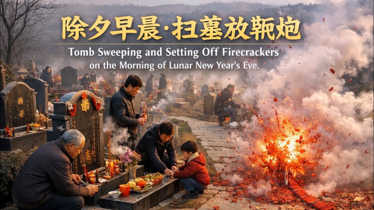 除夕清晨：鞭炮声中祭祖的中国年