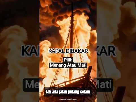 🔥 Kapal Dibakar! Malam Ketika Spanyol Ditaklukkan! #sejarahislam #history #shorts
