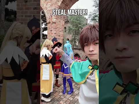 Konosuba : Kazuma Used Steal… and Got WHAT?! |  Aqua, Megumin & Darkness 😂 #cosplay #konosuba #anime