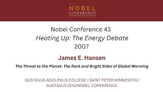 James E. Hansen at Nobel Conference 43