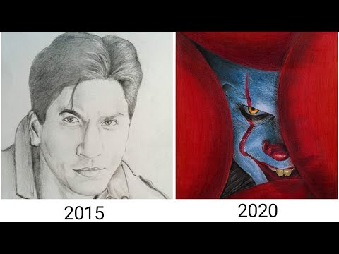 My drawing progress (2015-2020) |Malayalam art channel