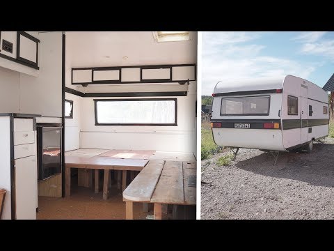 BYGGER SÄNG & MÅLAR HUSVAGNEN  (Renoverings projekt del 3)