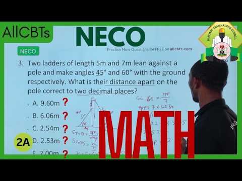 35 Likely NECO GCE 2026 Mathematics Objective Questions & Solutions