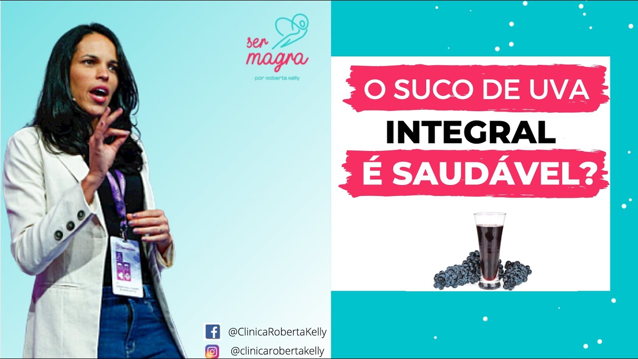 O suco de uva integral é saudável