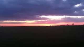 Beautiful sunset on a Sunday night