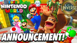 Super Nintendo World Officially Revealed for Epic Universe! - New Details & More!