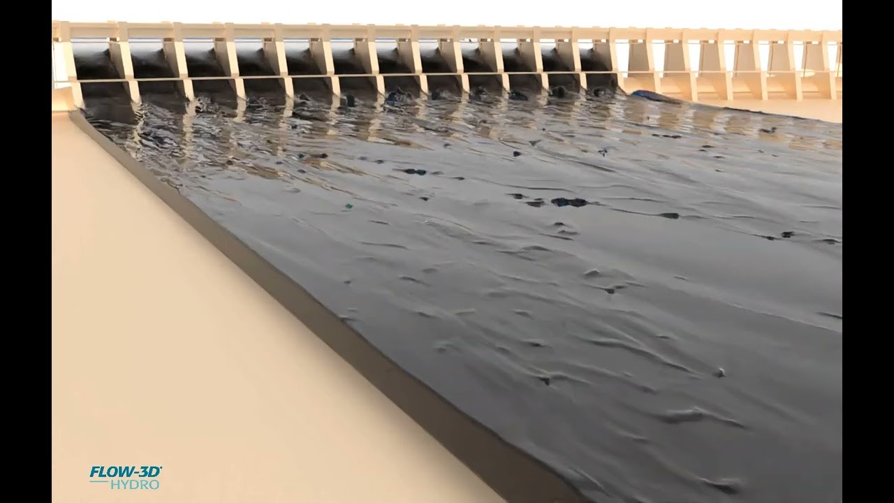 Garrison Dam Spillway Rendering