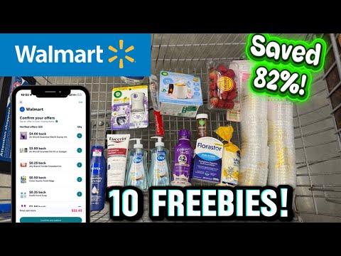 Walmart Ibotta Haul- Save 82% using your phone! 10 FREEBIES! 1/4-1/10