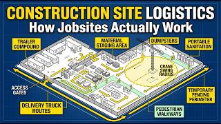Construction Site Logistics Map Explained: How Jobsite Layouts Actually Work