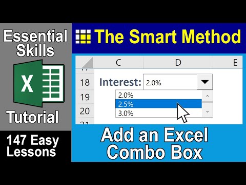 09-02: Add a Combo Box (Drop-Down List) form control without VBA