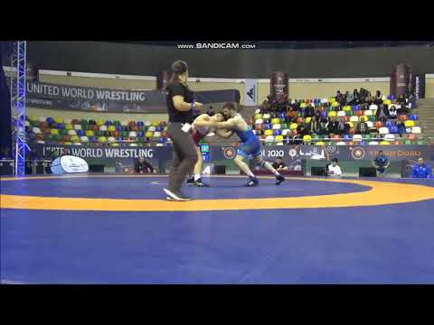 1/2 final FS - 92 kg: Erhan Yaylacı (TUR) - Aslanbek Alborov (AZE)