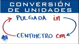 Convertir pulgada a centímetros o a metros