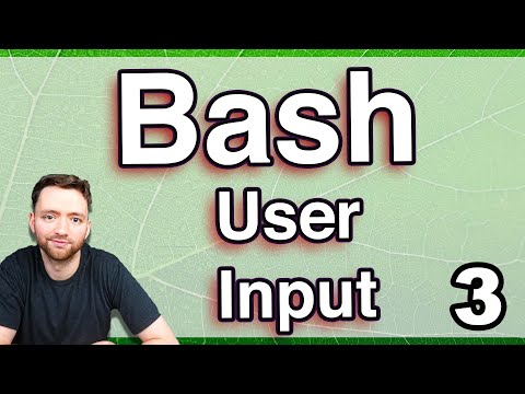 Variables and User Input Bash Programing Tutorial 3