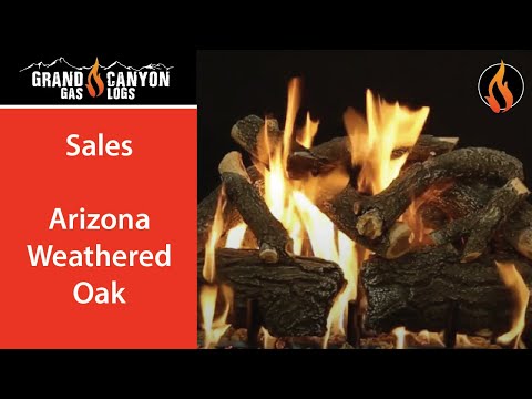 Grand Canyon Gas Logs Arizona Weathered Oak 30" 8 Piece Gas Log Set (AWO30LOGS)